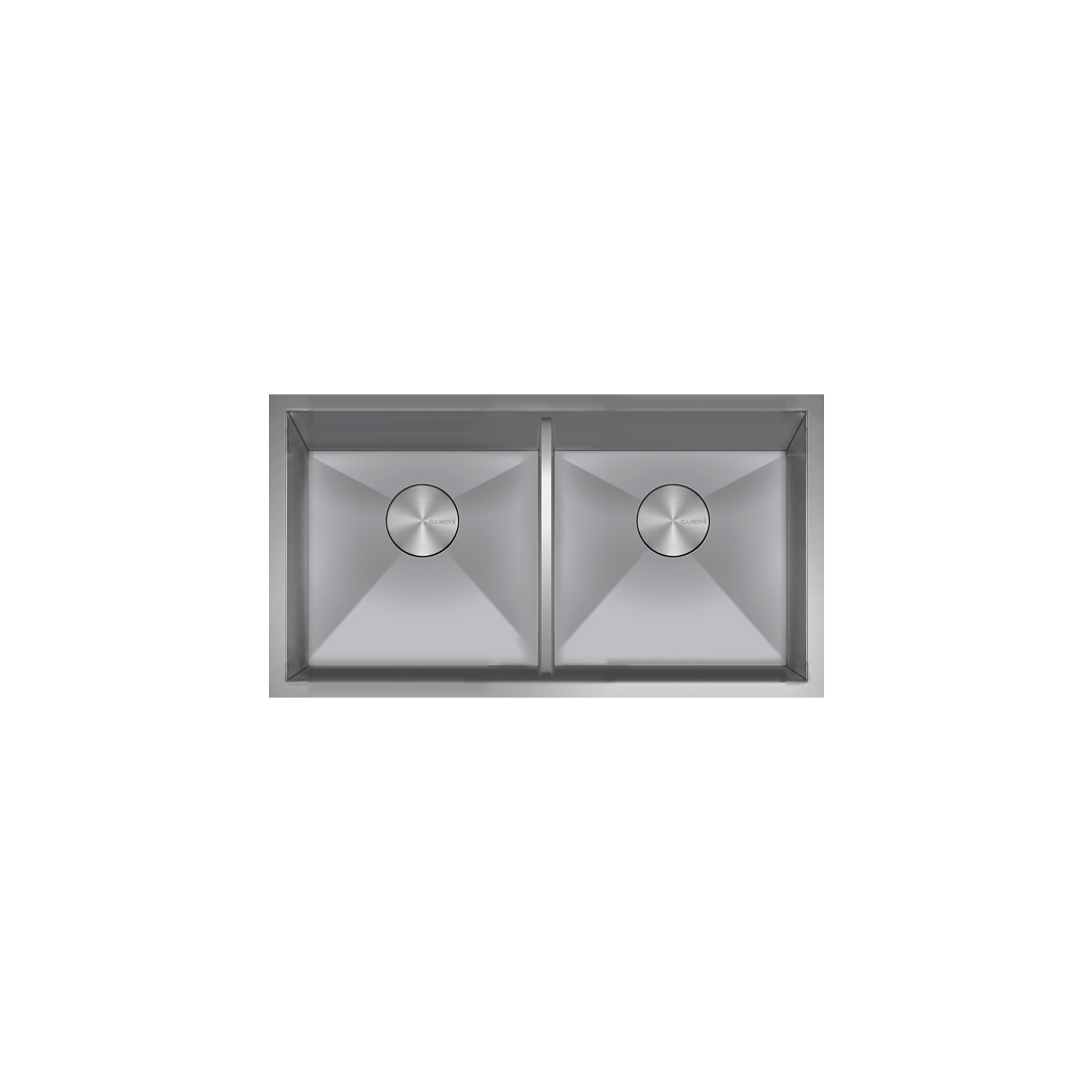 33" Double Bowl  Low Divider Undermount Kitchen Sink