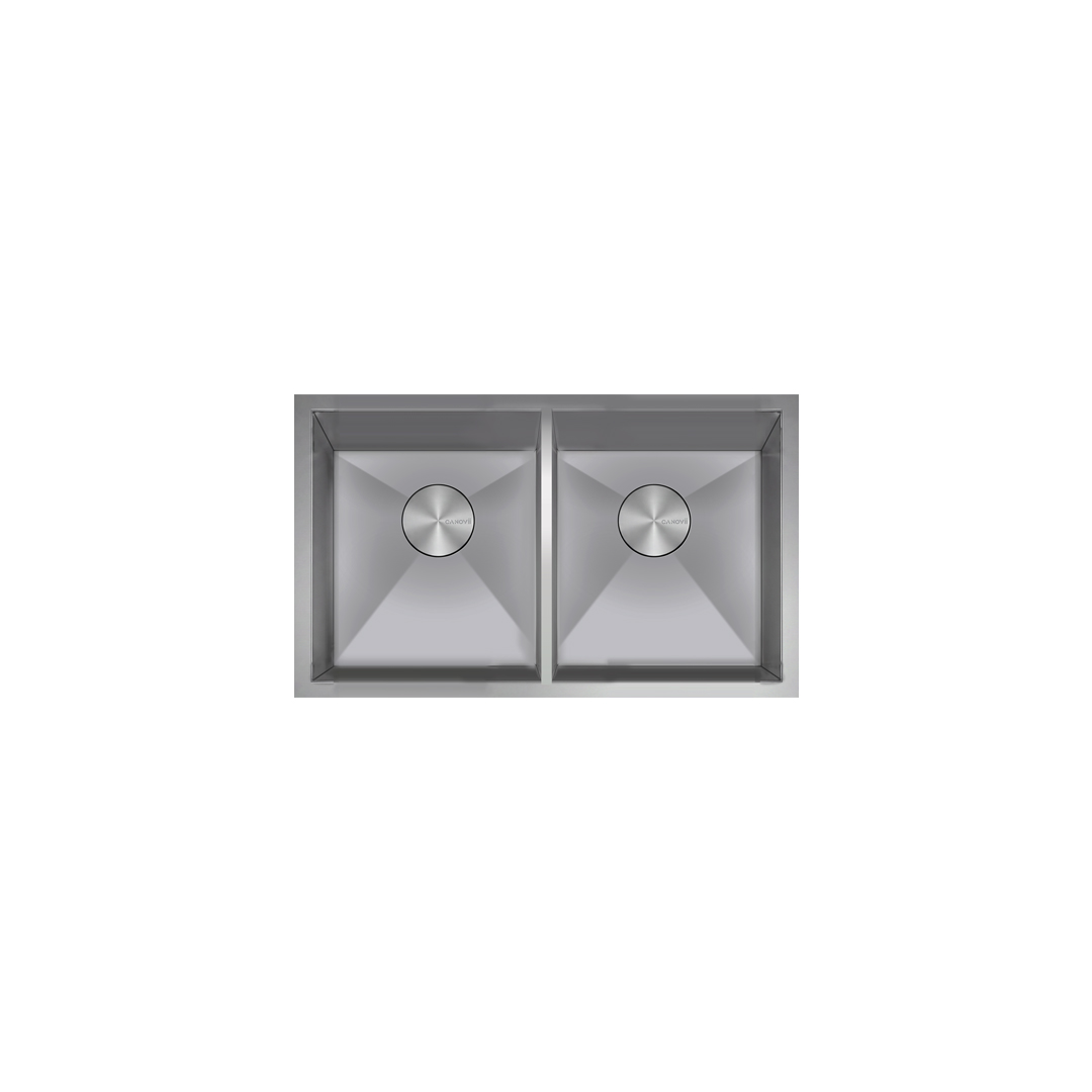30" Double Bowl  Full Divider Undermount Kitchen Sink