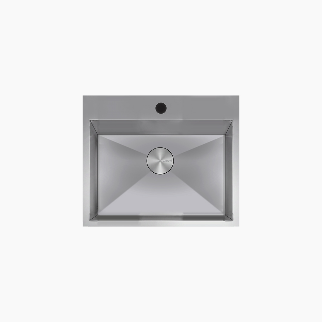 25" Single Bowl R0 Top Mount Kitchen Sink