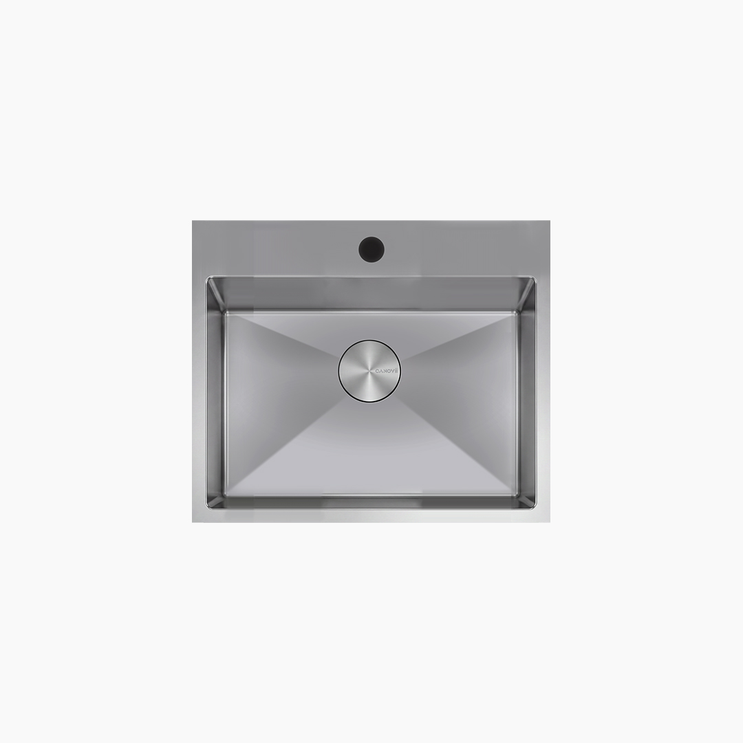 25" Single Bowl R10 Top Mount Kitchen Sink