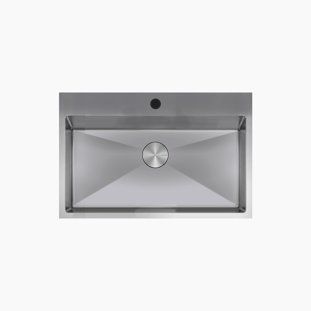 32" Single Bowl R10 Top Mount Kitchen Sink