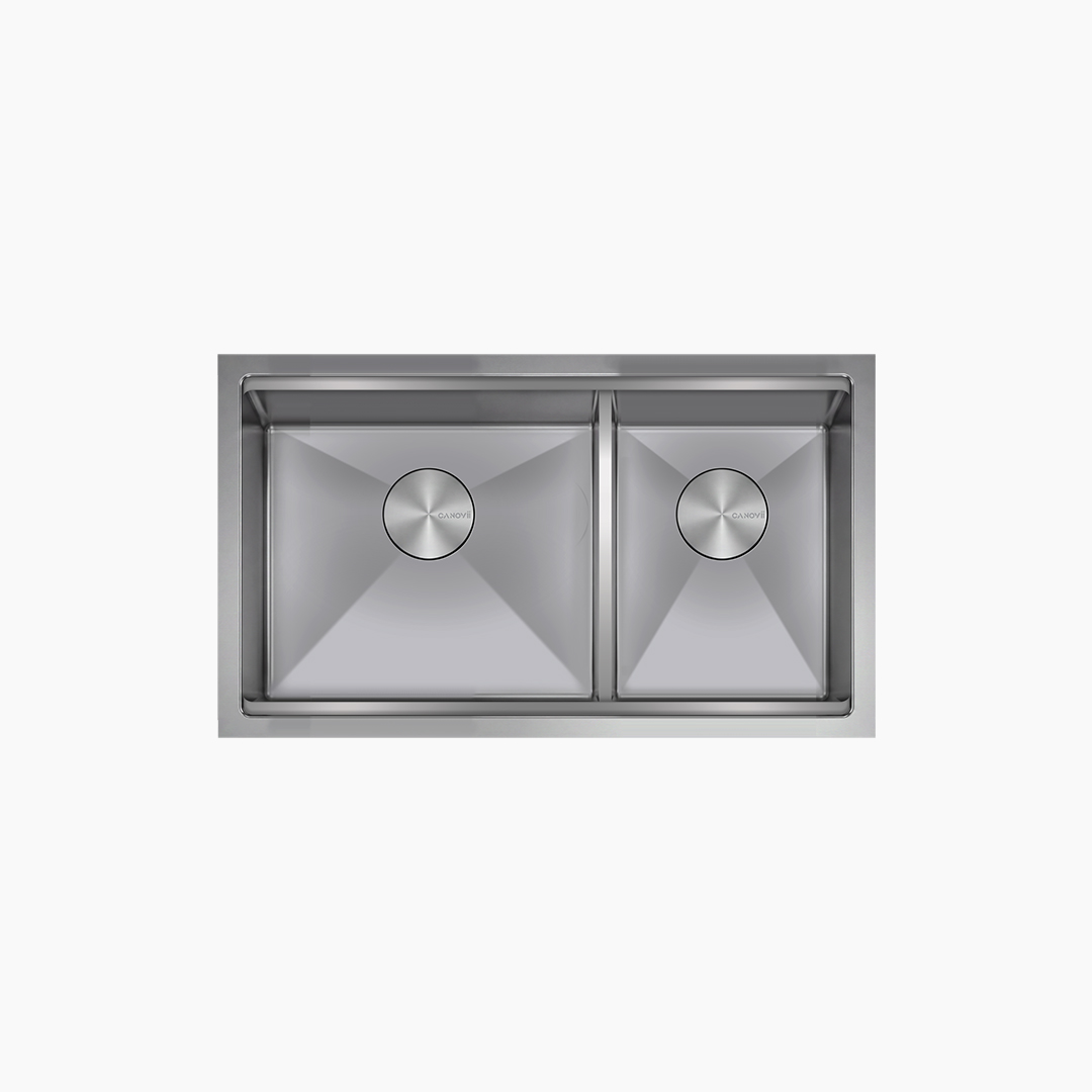 32" 60/40 Double Bowl R10 Low Divider Undermount Workstation Kitchen Sink